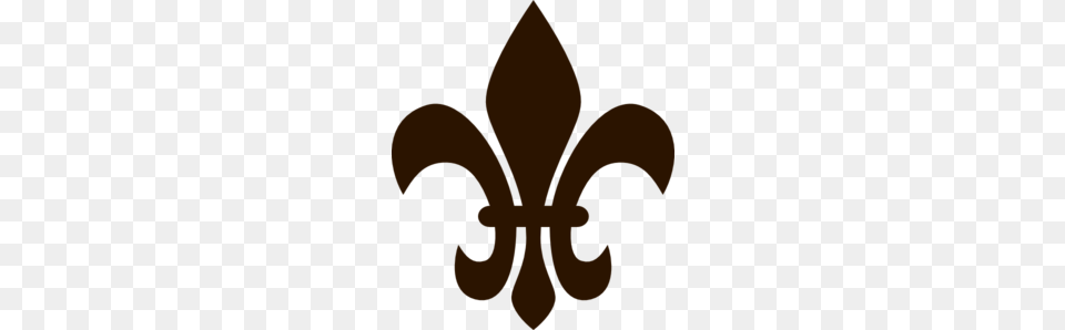 Fleur De Lis Darkbrown Clip Art, Symbol, Person, Emblem Png