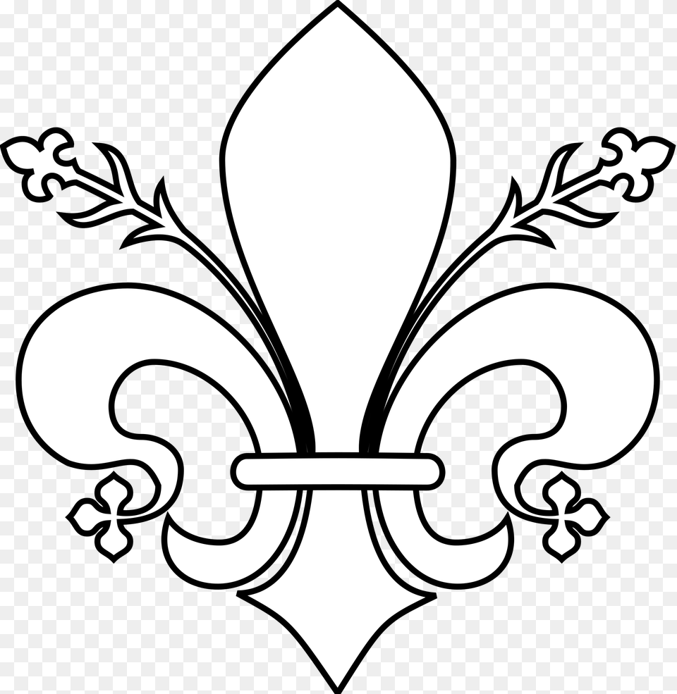 Fleur De Lis File Meuble Hraldique Fleur De Lis Flor De Liz Para Colorir, Stencil, Symbol, Emblem, Pattern Png Image