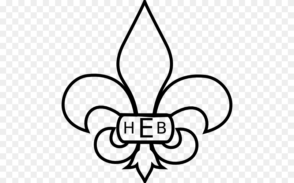 Fleur De Lis For Hope And Bk Clip Art, Symbol, Stencil, Emblem, Device Free Transparent Png