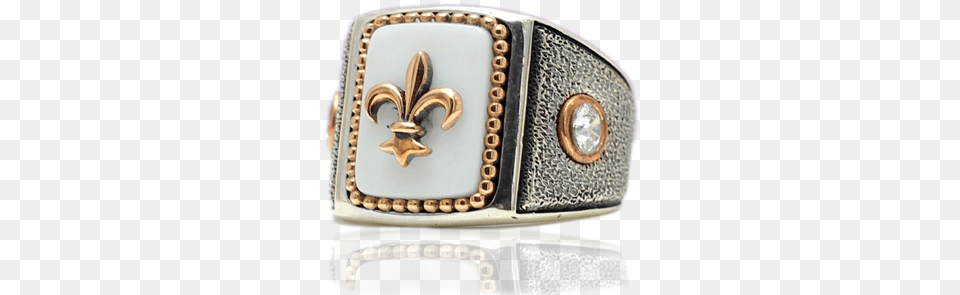 Fleur De Lis Mens Ring Kaan Art Ring, Accessories, Buckle, Jewelry Free Png Download