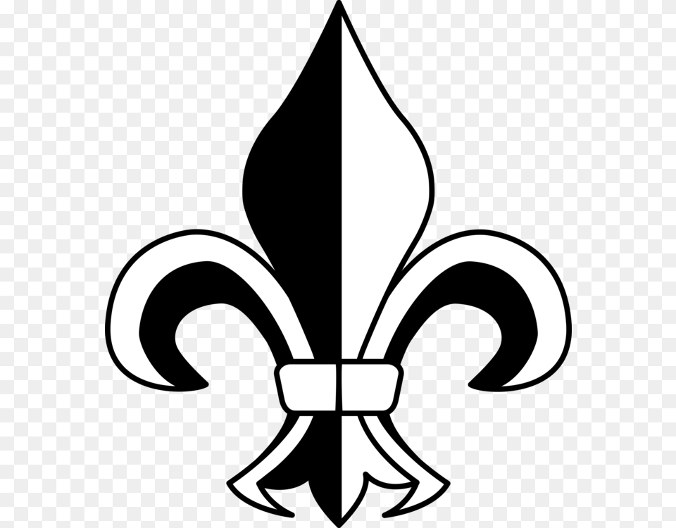 Fleur De Lis New Orleans Saints Symbol, Stencil, Emblem, Animal, Fish Png