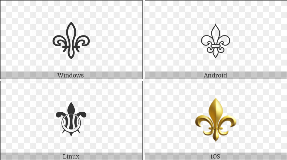 Fleur De Lis On Various Operating Systems Unicode Alpha, Symbol, Logo Png