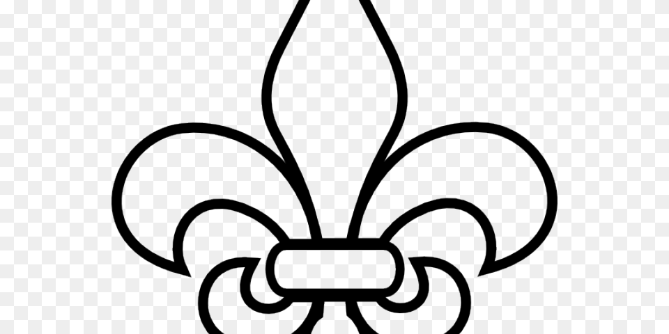 Fleur De Lis Outline, Symbol, Emblem, Device, Grass Free Transparent Png