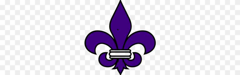 Fleur De Lis Purple Clip Art, Symbol, Emblem Free Png Download