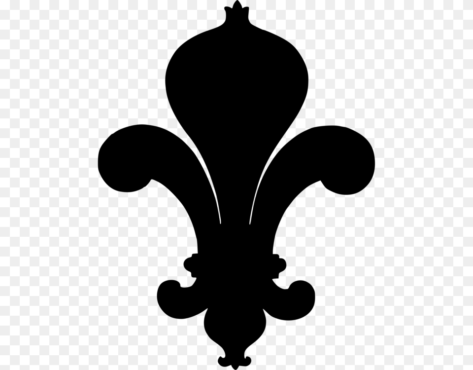 Fleur De Lis Silhouette World Scout Emblem, Gray Free Png Download