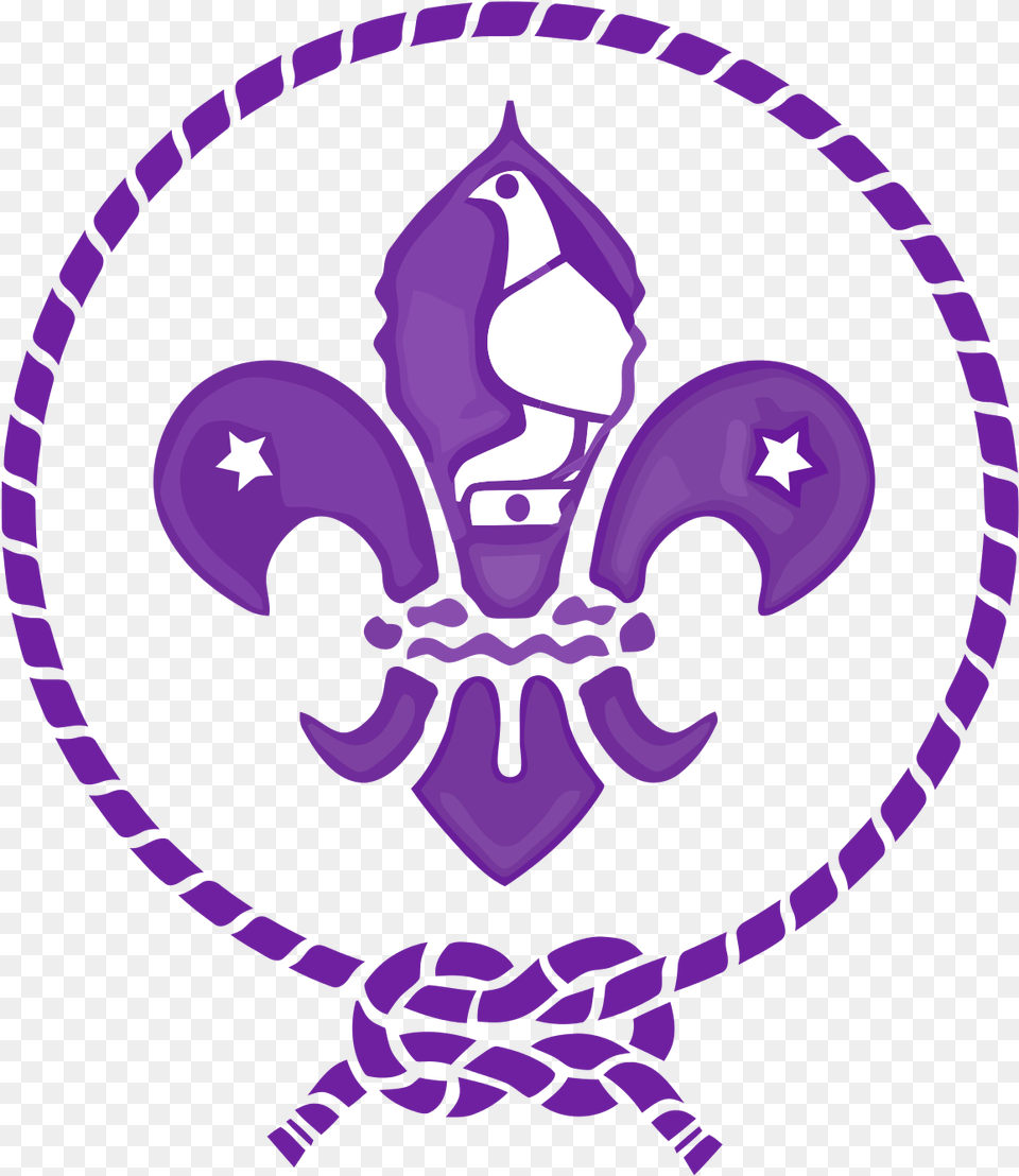 Fleur De Lys Scout, Purple, Symbol Free Transparent Png