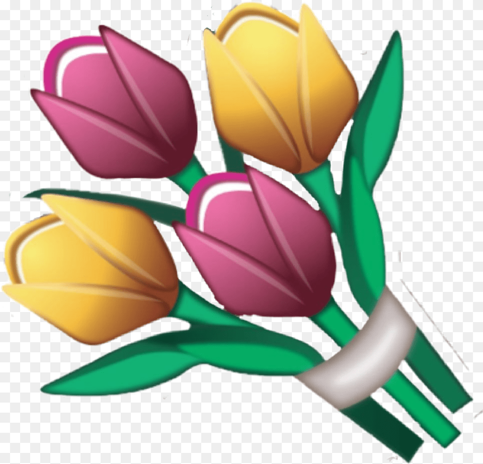 Fleur Emoji Apple Flower Flora Sticker, Plant, Tulip, Appliance, Ceiling Fan Free Png Download