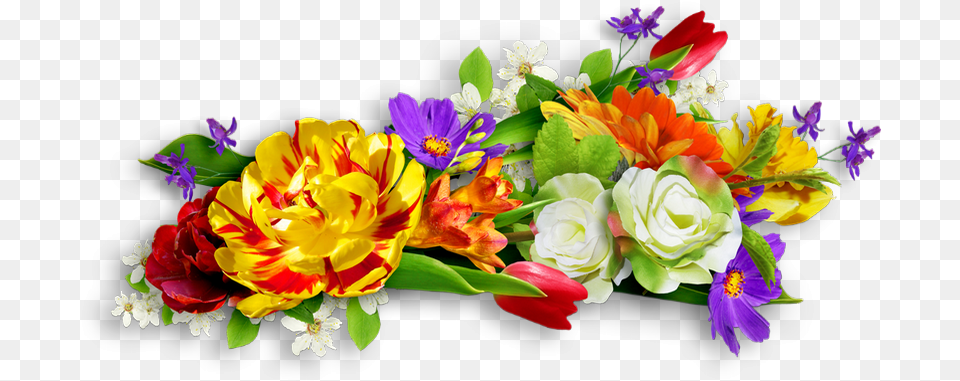 Fleurs De Printemps Tube Spring Flowers, Art, Floral Design, Flower, Flower Arrangement Png Image