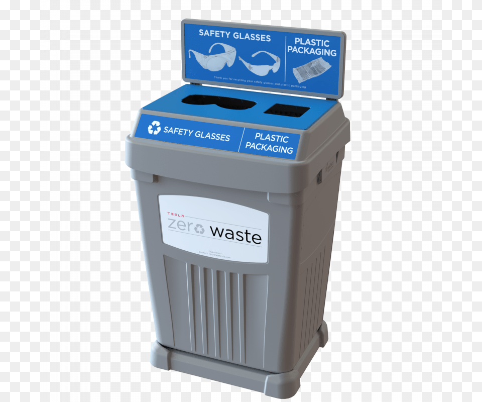 Flex E Bin To Collect Tesla Safety Glasses Battery Recycling Bin, Tin, Can, Trash Can, First Aid Free Png Download