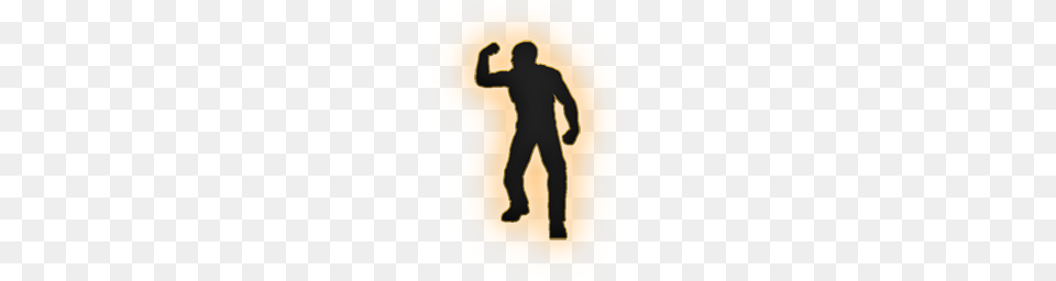 Flex Emote, Silhouette, Adult, Male, Man Png Image