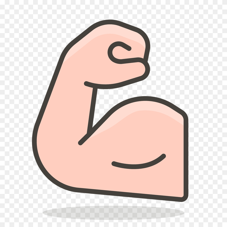 Flexed Biceps Emoji Clipart, Text, Number, Symbol Free Png Download