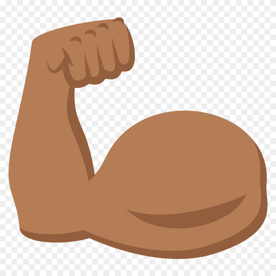 Flexed Biceps Emoji Clipart, Arm, Body Part, Person, Hand Free Png