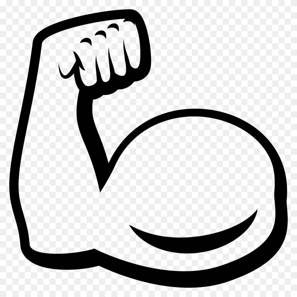 Flexed Biceps Emoji Clipart, Brush, Device, Tool, Body Part Free Transparent Png