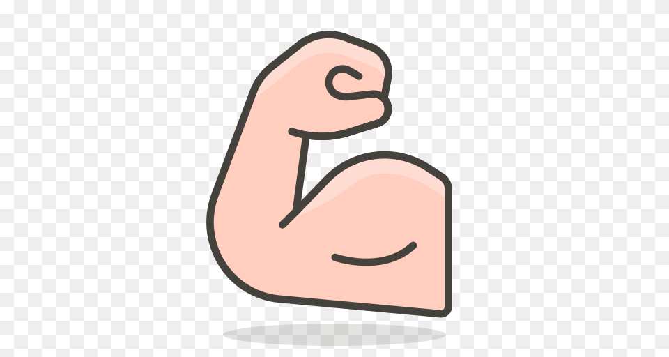 Flexed Biceps Icon Free Of Free Vector Emoji, Text Png