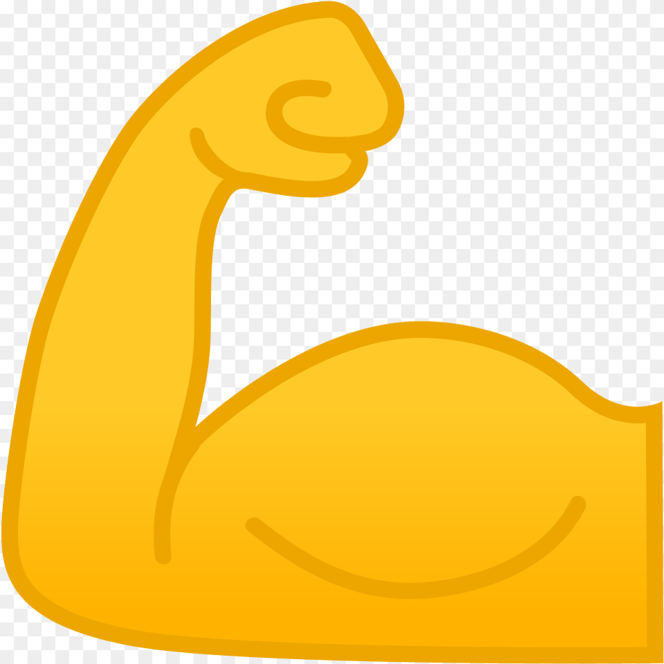 Flexed Biceps Icon Muscle Emoji, Animal, Bird, Swan Free Png