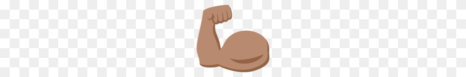 Flexed Biceps Medium Skin Tone Emoji On Emojione, Arm, Body Part, Person, Bra Png Image