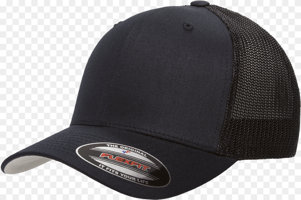 Flexfit Hat Mesh Cotton Twill Trucker Cap Baseball Cap, Baseball Cap, Clothing Free Png