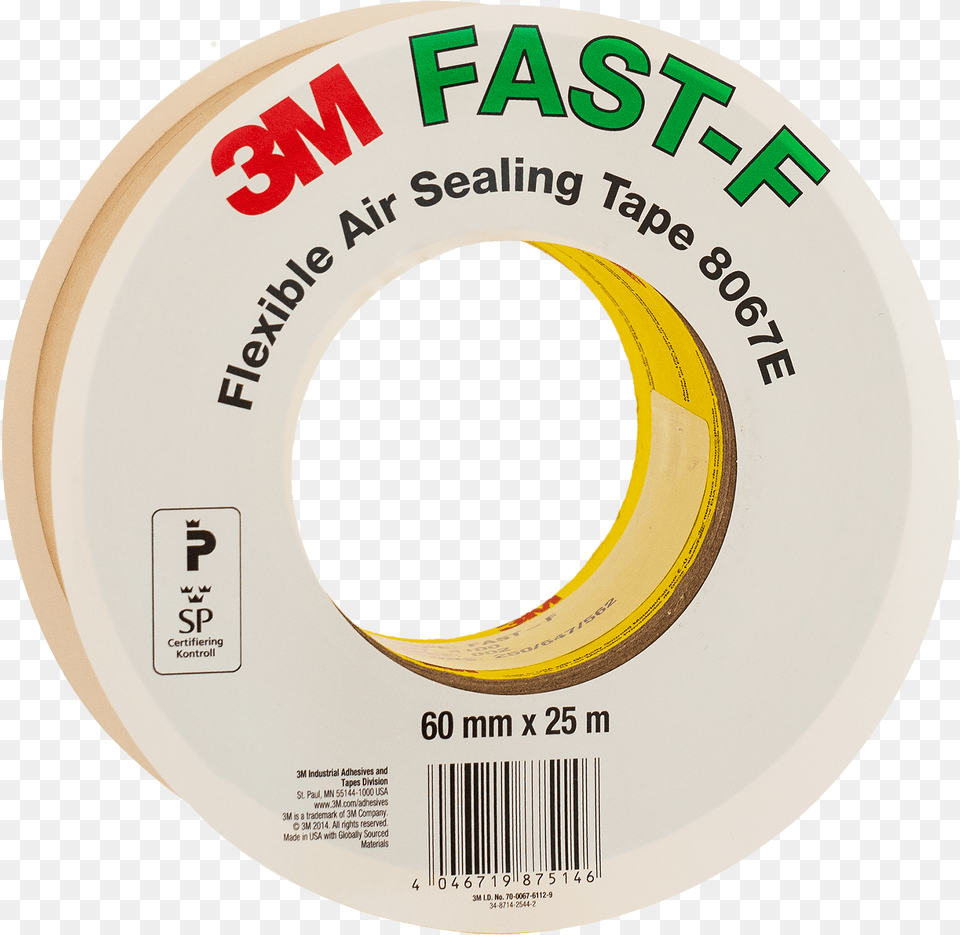 Flexible Air Sealing Tape 8067e 60mm X 25m, Disk Png Image