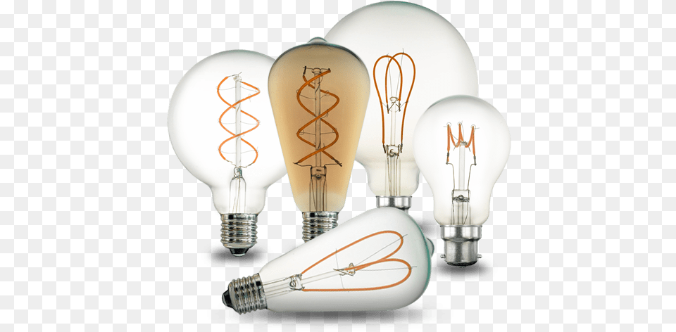 Flexible Filament Led Lamp, Light, Lightbulb, Smoke Pipe Png Image