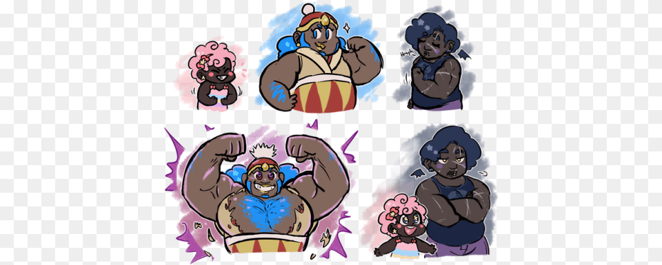 Flexing Contest Buff Kirby, Book, Comics, Publication, Baby Png Image