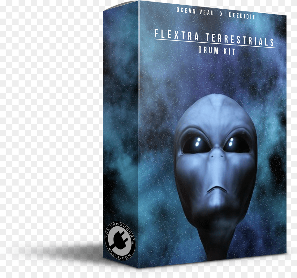 Flextra Terrestrials Drum Kit Dezdidit X Oceanveau Acrosticando Poesias Volume, Alien, Book, Publication, Face Png Image