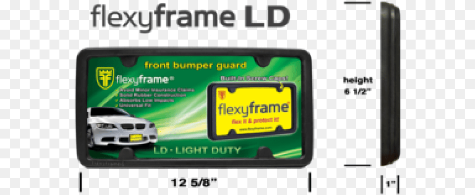 Flexyframe Light Duty License Plate Frame Bumper Guard Mobile Phone, License Plate, Transportation, Vehicle, Car Free Transparent Png