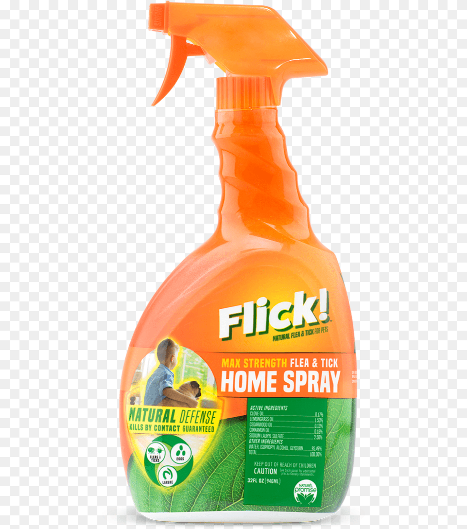 Flick Flea And Tick Spray, Tin, Spray Can, Person, Male Free Transparent Png