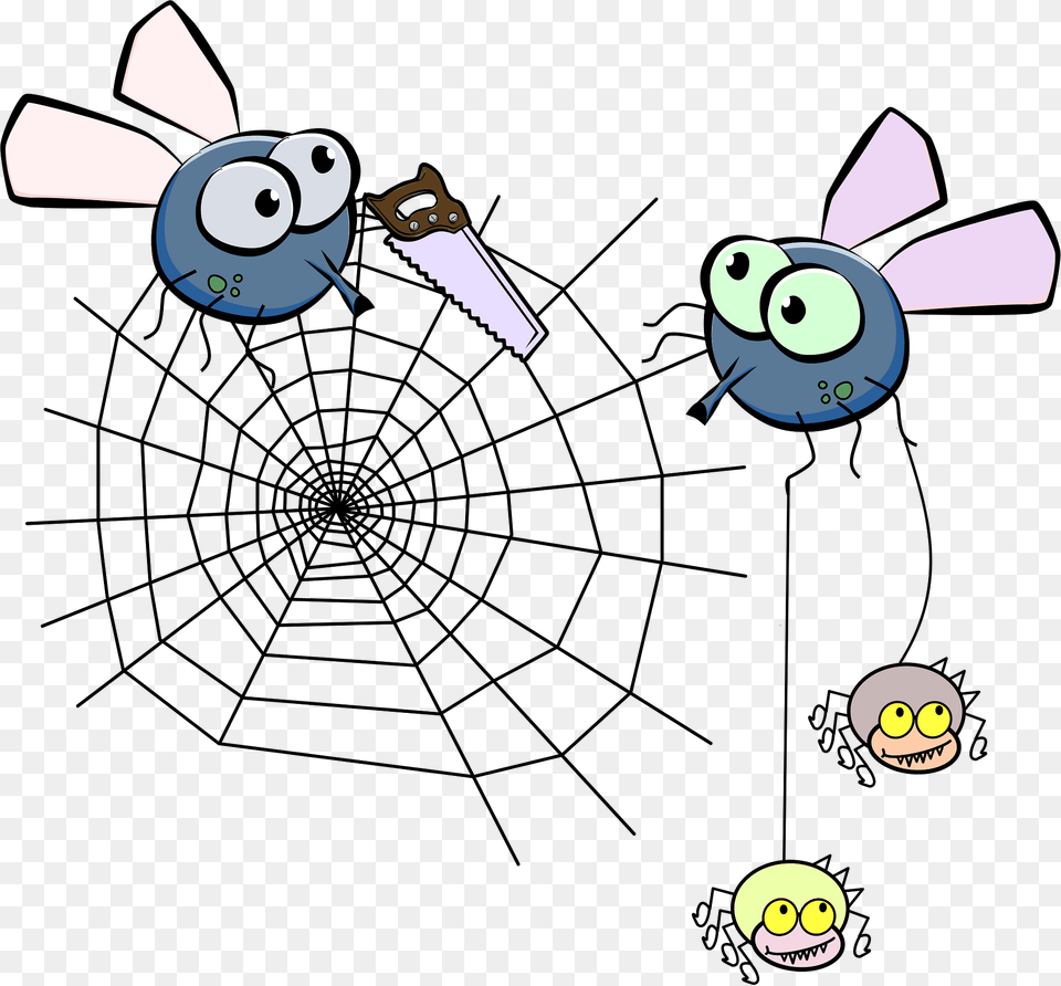 Flies After Drinking Taking Down Spider Web Clipart, Spider Web Png Image