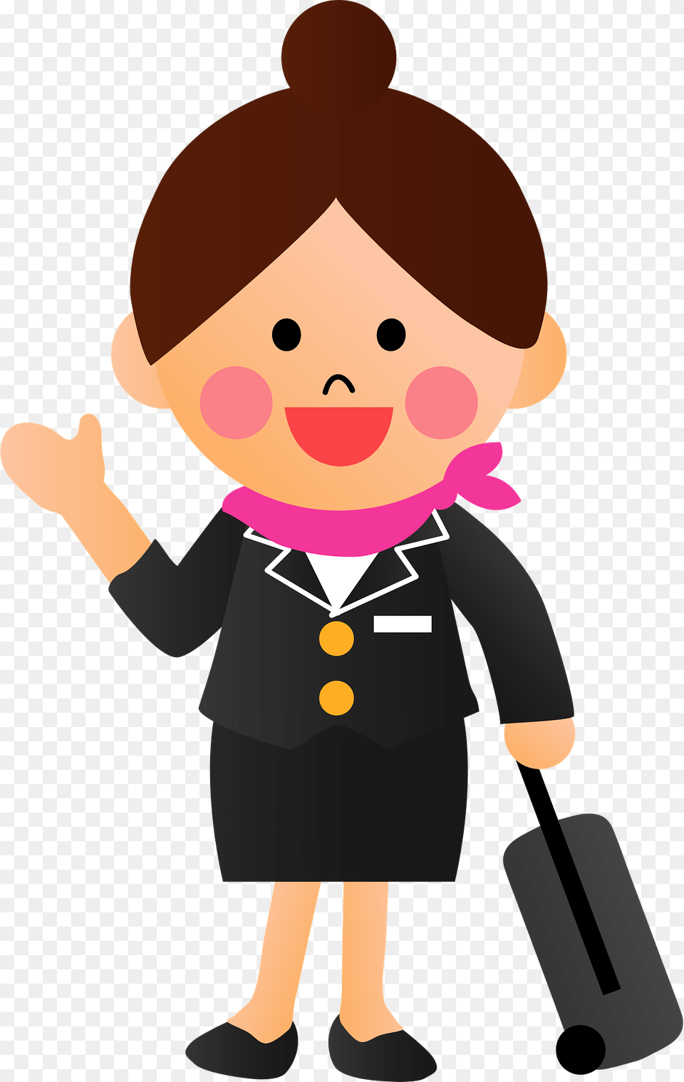 Flight Attendant Clipart, Cleaning, Person, Baby Png