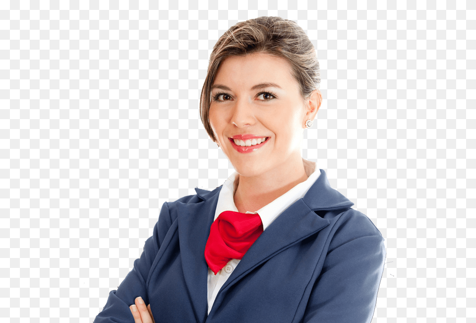 Flight Attendant Clipart Flight Attendant Clear Background, Accessories, Tie, Suit, Smile Png Image