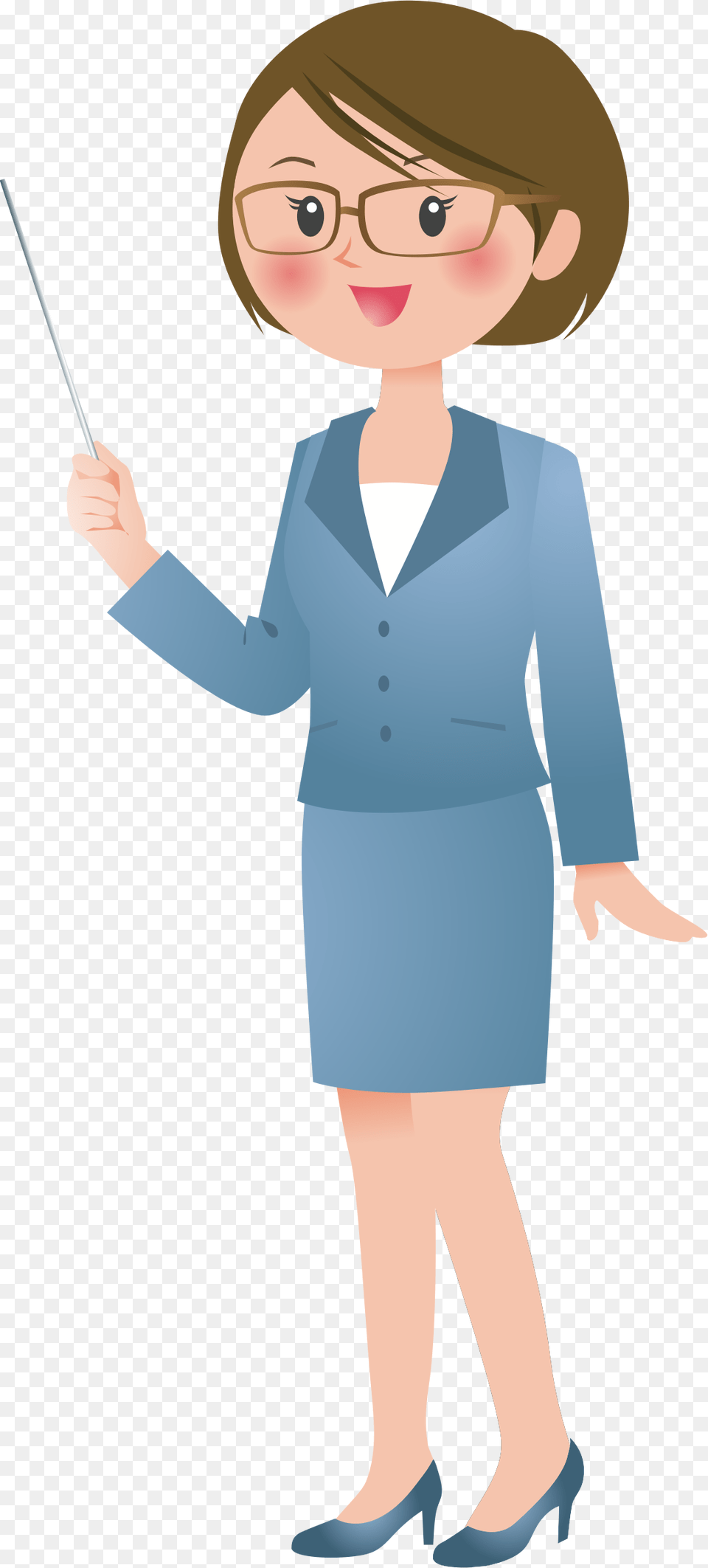 Flight Attendant Clipart Woman Teacher Clipart, Clothing, Sleeve, Long Sleeve, Baton Free Png Download
