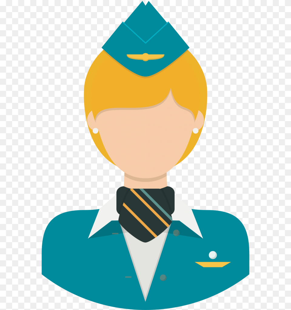 Flight Attendant Pic Vector Clipart, Accessories, Necktie, Tie, Formal Wear Png Image