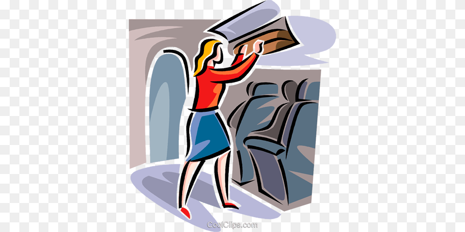 Flight Attendant Royalty Vector Clip Art Illustration, Cleaning, Person, People Free Transparent Png