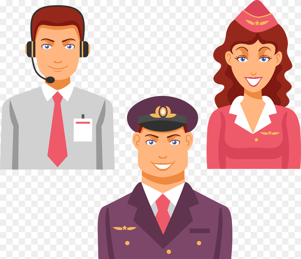 Flight Attendant Serving Clipart, Formal Wear, Accessories, Tie, Person Png
