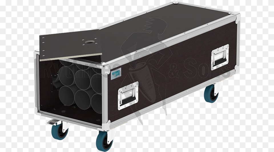 Flight Case For12 Microphone Stands Storage Road Case, Drawer, Furniture, Machine, Wheel Png