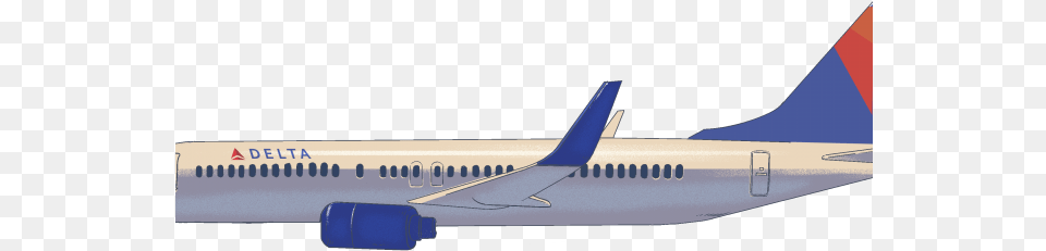 Flight Clipart Delta Aircraft, Airliner, Airplane, Transportation, Vehicle Png