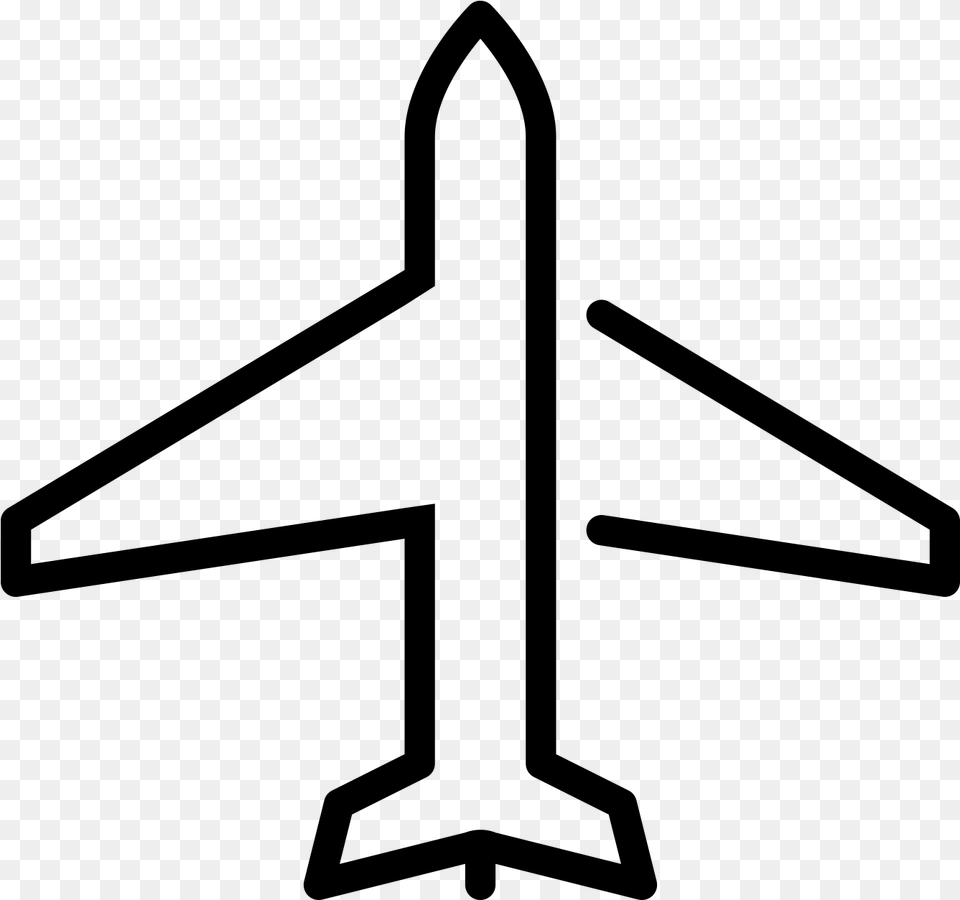 Flight Icon Image Searchpng Airplane, Gray Free Png
