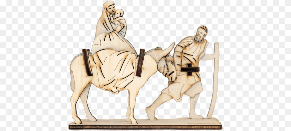 Flight Into Egypt 3d Wooden Puzzle Animal Figure, Adult, Female, Person, Woman Free Transparent Png