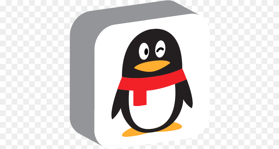 Flightless Bird Penguin Cartoon Tencent Qq Logo Transparent, Animal, Clothing, Hardhat, Helmet Png Image