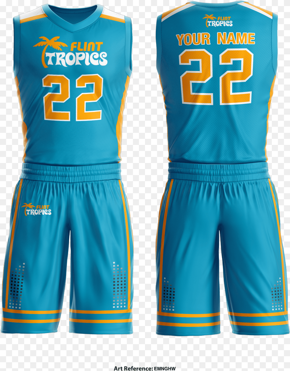 Flint Tropics Basketball Uniform Flint Tropics Full Uniform, Emblem, Symbol, Logo Png