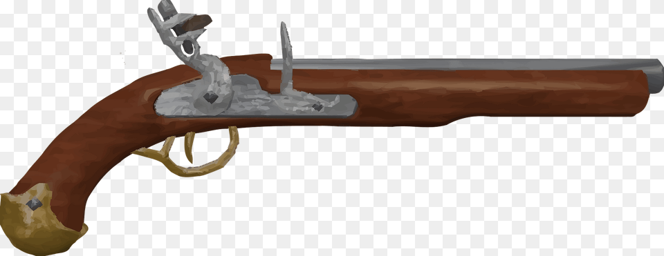 Flintlock Clipart, Firearm, Gun, Handgun, Rifle Png