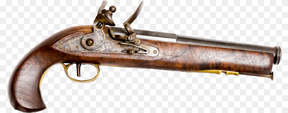 Flintlock Pistol A Favoured Weapon Of 18th Century Old Fashioned Toy Gun, Firearm, Handgun, Rifle Free Transparent Png