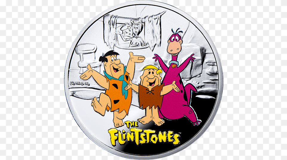 Flintstones Coin, Baby, Person, Disk, Dvd Free Transparent Png