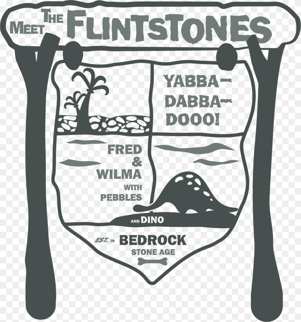 Flintstones Family Crest, Person, Head, Face Free Png Download