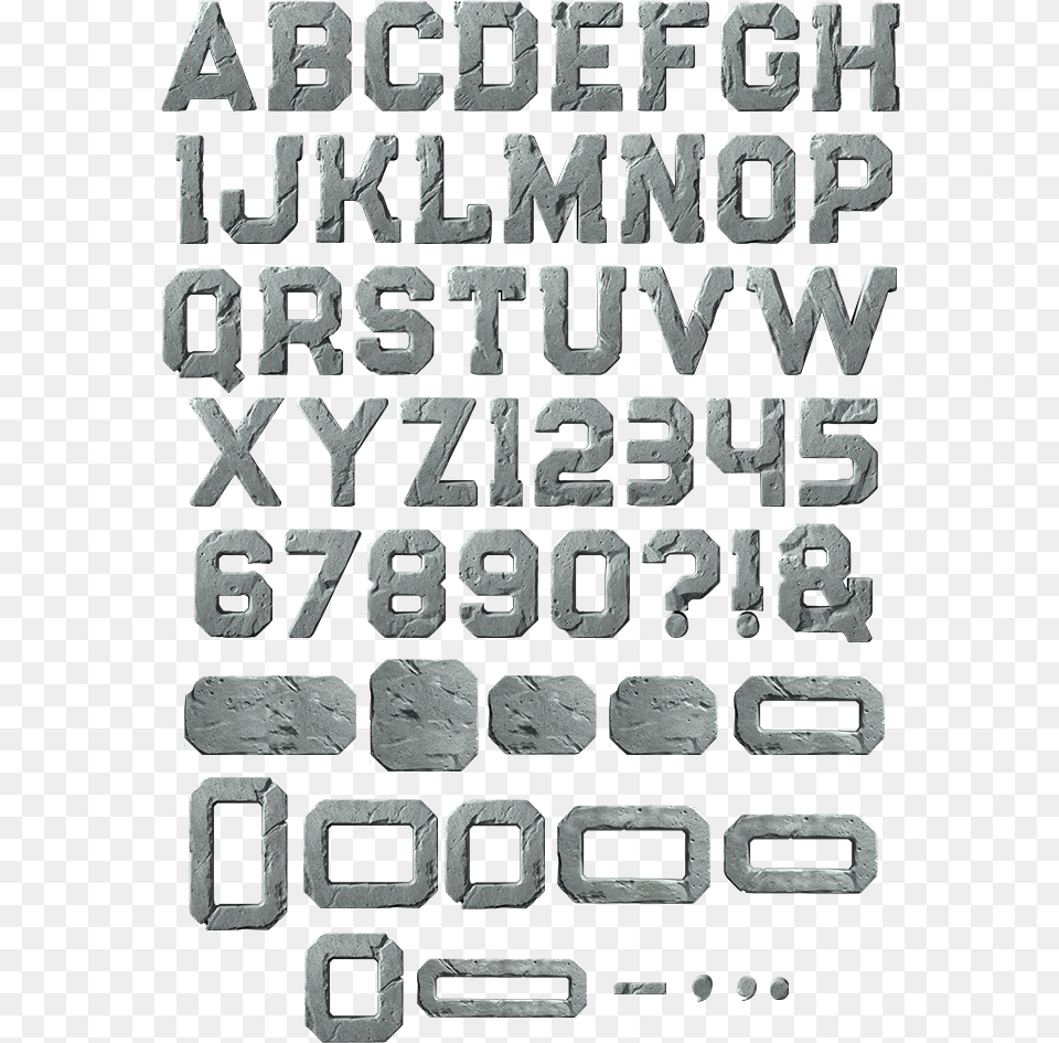 Flinty Stone Font Might Of Rock Typeface Stone Font, Text, Road Sign, Sign, Symbol Free Transparent Png
