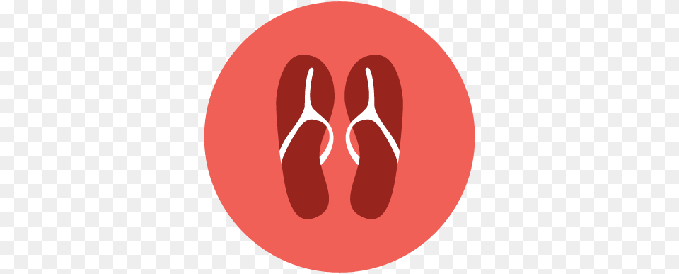 Flip Flops Circle, Clothing, Flip-flop, Footwear Png Image