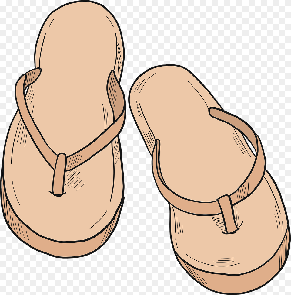 Flip Flops Clipart, Clothing, Flip-flop, Footwear, Sandal Png Image