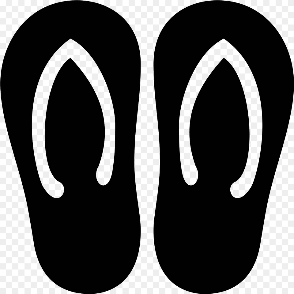 Flip Flops Filled Icon Flip Flops, Gray Free Transparent Png