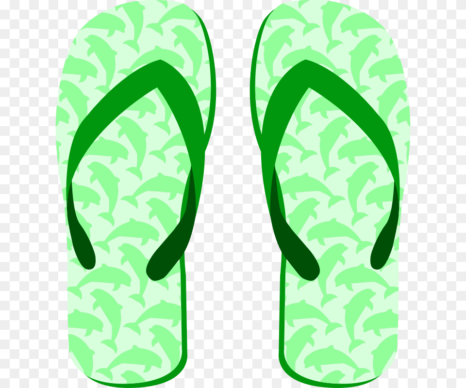 Flip Flops Slipper Shoe Clip Art Green Flip Flop Clip Art, Clothing, Flip-flop, Footwear, Face Free Png