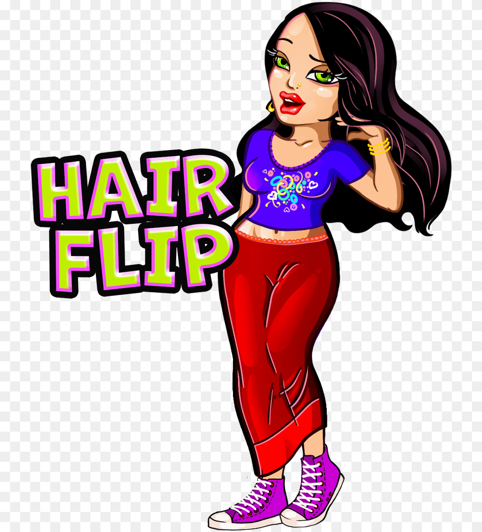 Flip Hair Emoji, Book, Comics, Purple, Publication Png
